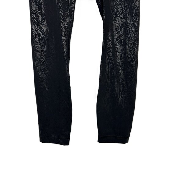 Lululemon Wunder Under High-Rise Crop Legging Acclimatize Black Shine 2 Foil - Picture 4 of 9